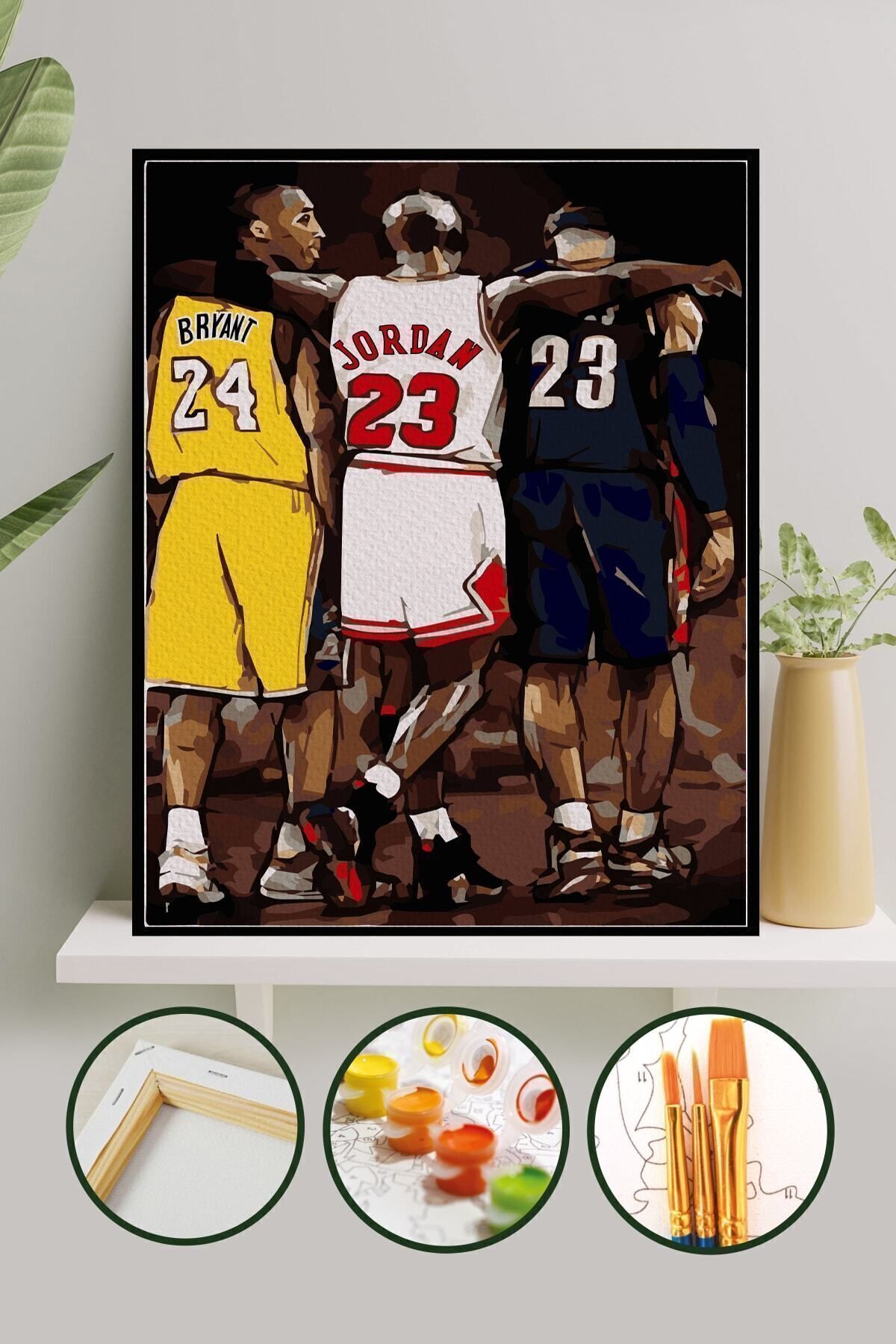 Sayılarla Boyama Tuval Seti Fırça Boya Dahil (Çıtalı) 40x50 CM - NBA
