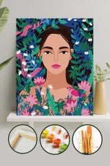 Sayılarla Boyama Tuval Seti Fırça Boya Dahil (Çıtalı) 40x50 CM - Amazon